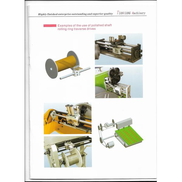 Polished Shaft Rolling Ring Drive For Cable And Wire Winding 1 Years Warranty