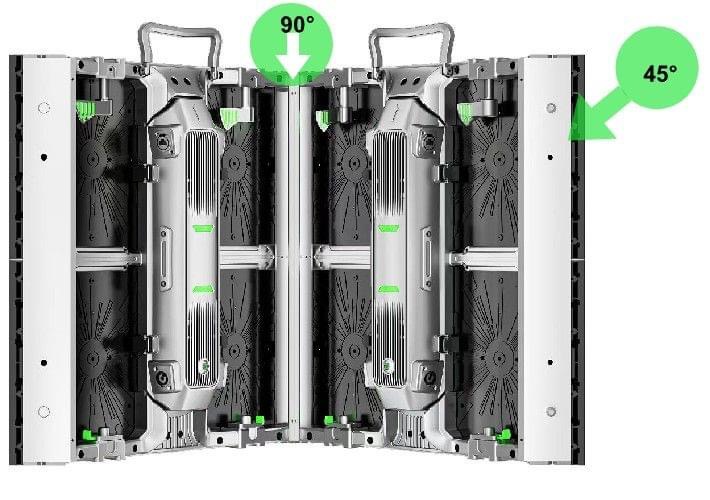 P2.6mm 500x500mm Аренда наружного светодиодного дисплея 3840Hz с съемной коробкой питания