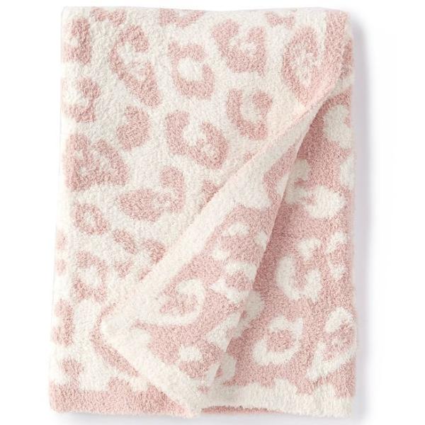 Cotton Custom Blanket Pattern Printing Leopard Print Cozy Hand Feel Soft Throw Blanket