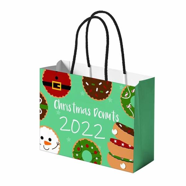 Biscuit Brown Paper Bag For Cake Shop Bakery Donut Packing