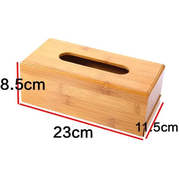 Silk-screen Printed Tissue Box Holder for Wood Storage in Tea Restaurant