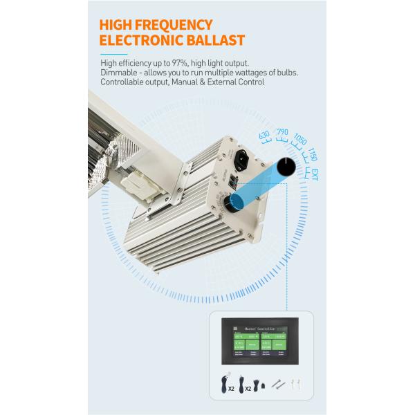 Парник HPS 1000W растет светильники удваивает законченное 7KG