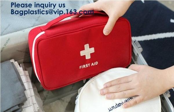 First Aid Bags, Kit Bag, Medical Storage Bag, Portable Pouch, Emergency Medicine, Handy Pills Pocket