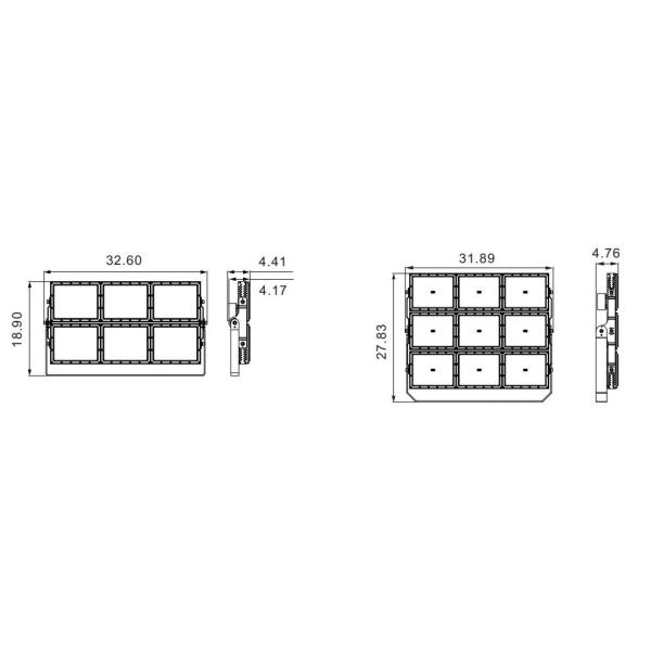 Sport LED Flood Lights For Football Field Stadium Lighting Fixtures