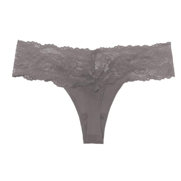 A cuecas de nylon do moderno com resumos sexy ultra macios do laço do estiramento do laço vê através da roupa interior das calcinhas