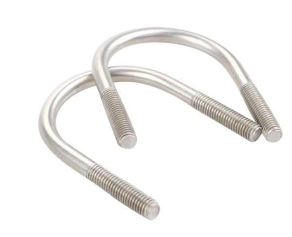 Carbon Steel U Shape L Shaped Anchor Bolts Coarse Thread Long Life Span
