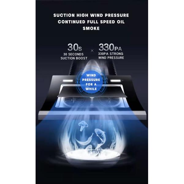 Stainless Steel Cooker Cover with Copper Motor and Automatic Cleaning