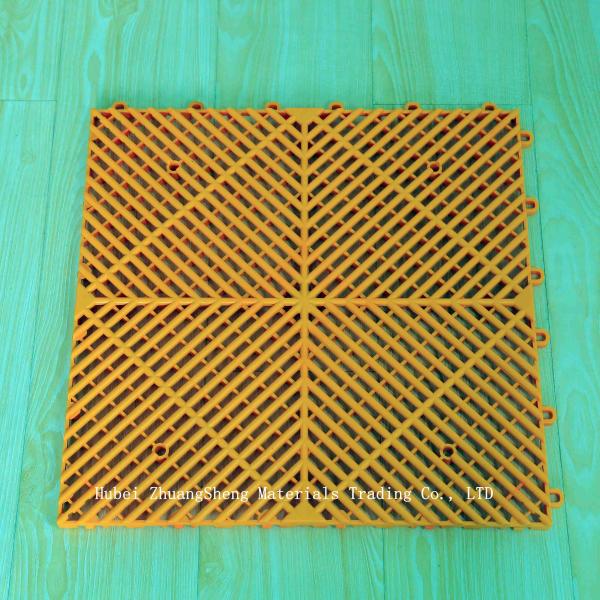 1.8mm Plastic  Floor / Plastic Permeable Floor / Modern Interlocking PP Flooring Indoor Sports Plastic Floor Mats