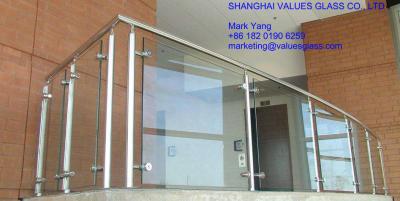 o vidro laminado moderado 3-10mm cobre 0.76mm PVB para o vidro de Balstrade