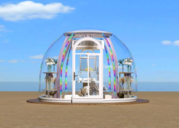Custom Size Outdoor Tent PC Clear Bubble Dome Transparent Tent Dome Tent for Casual Cafe