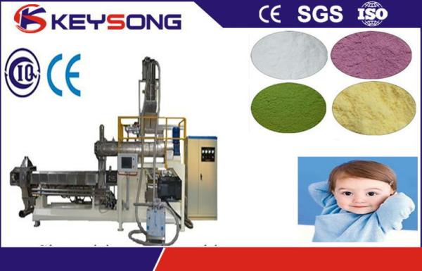 Cereal Double Screw Extruder Machine , Nutritional Baby Rice Powder Making Machine