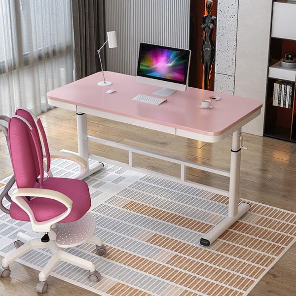 SPCC Steel Frame Material Extra Large Glass Height Adjustable Sit to Stand Table with Drawers