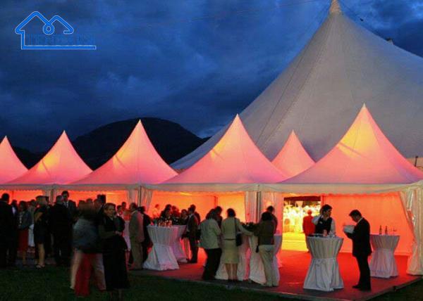 Tenda exterior de telhado branco Pagoda Marquee com decoração OEM ODM Pagoda Tenda Custo