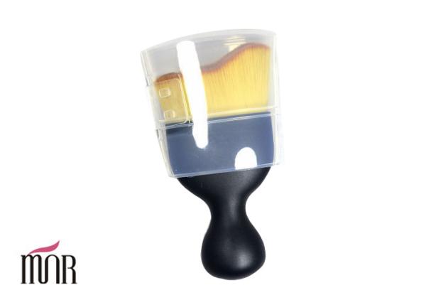 Curved Wave Shapes foundation makeup brush Nylon Hair And Short Handle