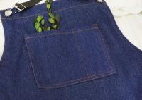 Cuisine de denim faisant cuire le tablier à la maison de nettoyage de tablier avec la courroie de sangle de coton de Coup-cou de beaucoup de poches