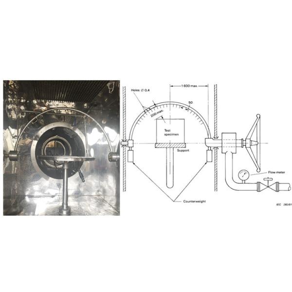1KW Environmental Test Chambers / Rain Spray Proof Tester Touch Screen Controller