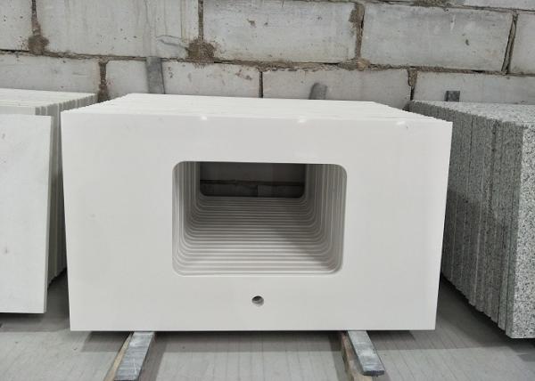 Força Flexural branca pura da densidade 52.7MPa da bancada 2.6g/cu.cm da pedra de quartzo