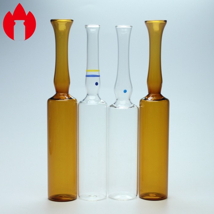Ясная или янтарная стеклянная пробирка ампулы впрыски ампулы 1ml 2ml 5ml 10ml медицинская