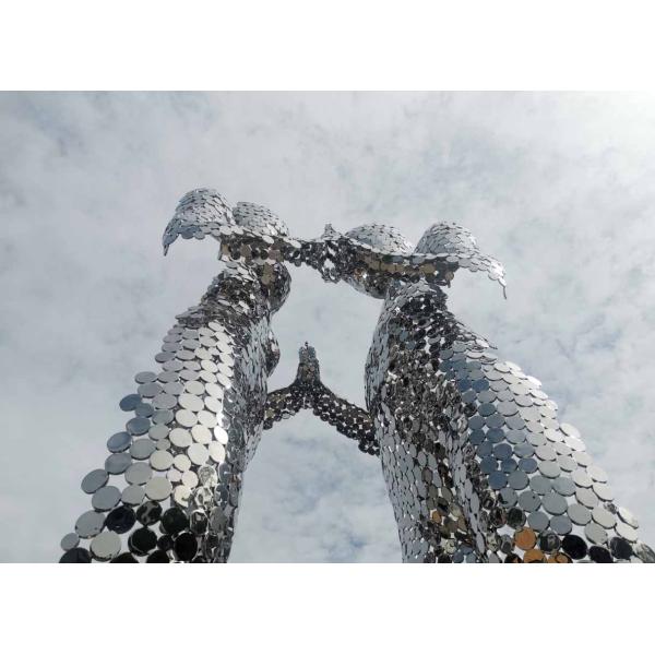 На открытом воздухе большая абстрактная скульптура нержавеющей стали для общественного украшения