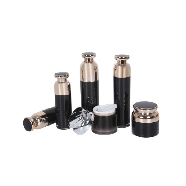 Бутылка лосьона Широк-шеи 15/30/50/100ml безвоздушные и опарник сливк 30/50g Skincare установили акриловый набор косметики сыворотки стороны