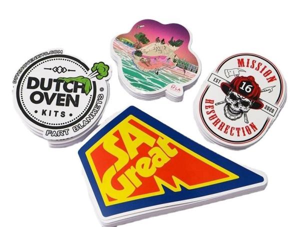 Custom Vinyl PVC Die Cut Sticker Waterproof Logo Label Printing