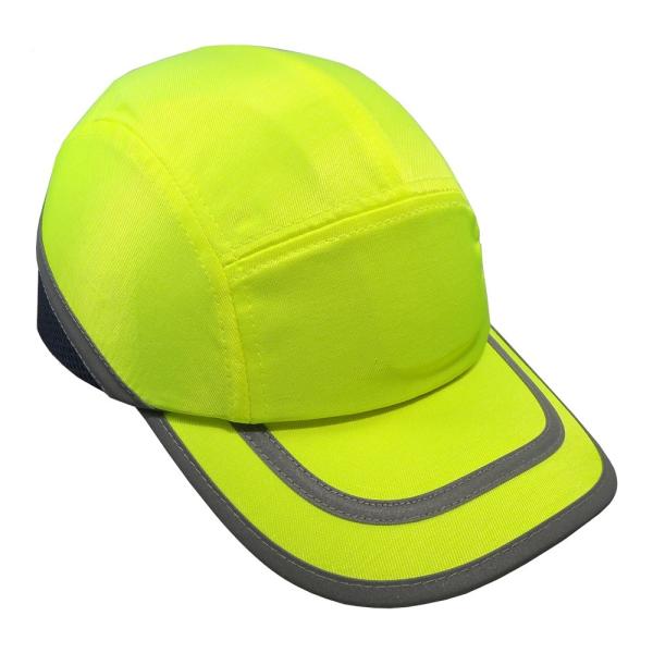 High Visibility Hi-Vis Safety Bump Cap With ABS Insert Helmet CE EN812 Manufacturer