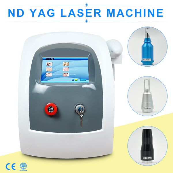 Q Switched Laser Tattoo Removal 3 waves painless portable laser machine Mole removal, tattoo removal, body whitening machine