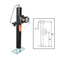 Soudure-sur la remorque Jack Pipe Mount de Jack Tubular Swivel Top Wind de remorque de 5000 livres