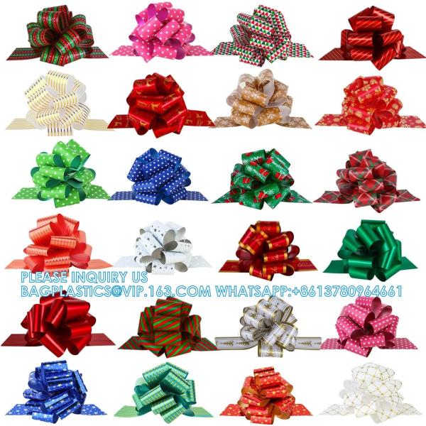 Pull Bow Gift Wrapping Pull Bow Ribbon Pull Bows For Christmas Wedding Baskets Valentine'S Day Bows Multicolor Ribbon