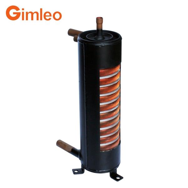25Hp Shell de aço inoxidável / tubos de cobre de trocador de calor condensador RBH06-CMx4