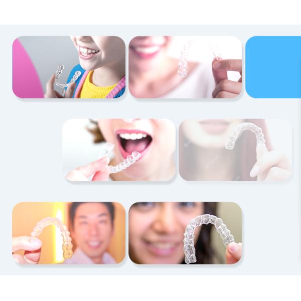 Ясные безболезненные другие расчалки корректора зубов медицинской службы усмехаются