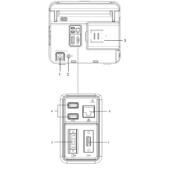 Mindray iPM12 iPM-12 Пациентский монитор Задняя крышка Задняя крышка Оригинальная Новая