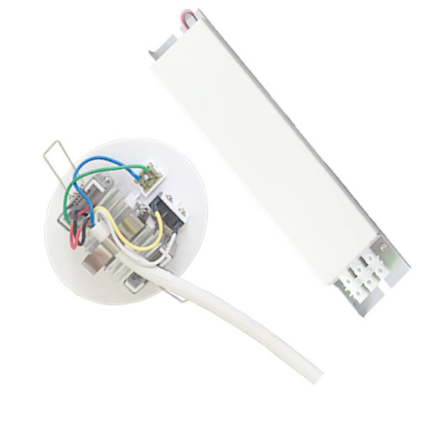 1W SMD White LED 220V Recessed Emergency Light Commercial Buildings IP20