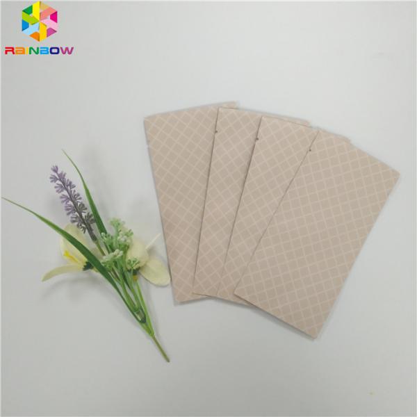 Reusable Kraft Paper Bags Three Side Heat Seal Packaging For Cosmetics Sample Packet