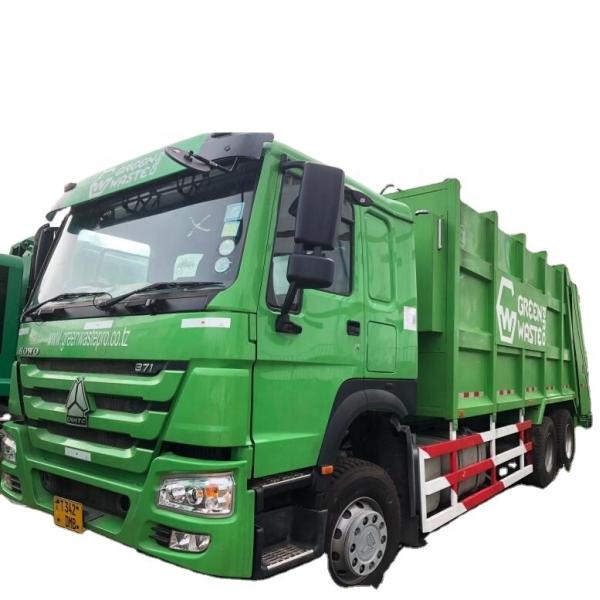 heavy duty sanitation HOWO 6x4 371 hp 28 cbm compression garbage truck