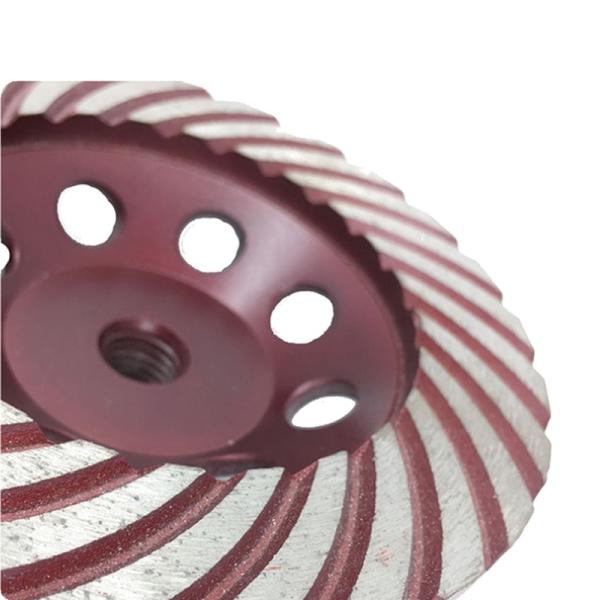 150mm 6 Inch Diamond Turbo Cup Grinding Wheel For Granite Rough Hardness