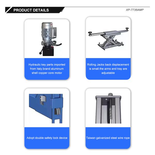 CE Approved Hydraulic 4 Post Car Parking Lift