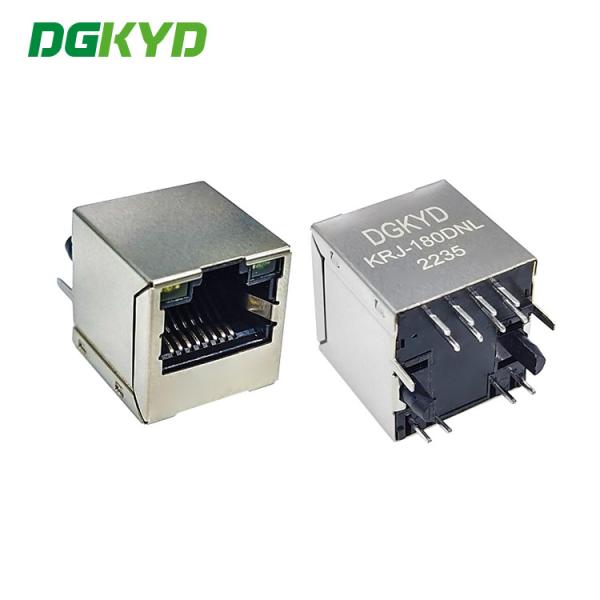 KRJ-180DNL cobrem Lan Jack do gato 5/5e Rj45 da entrada com magnetics interno, altura 17.25mm