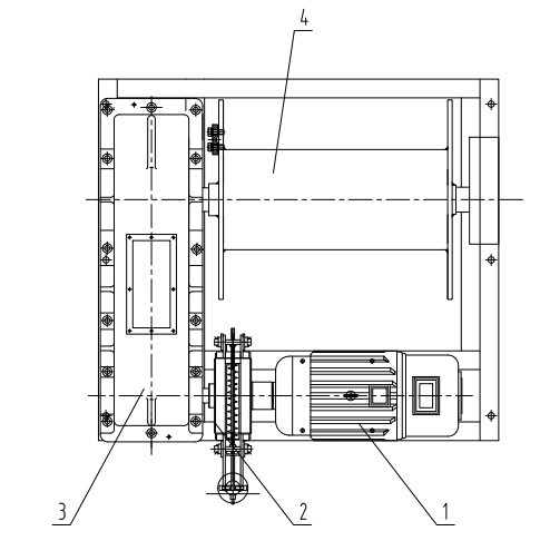 Wireless 50T Industrial Electric Winch For Pulling Anchor Boat