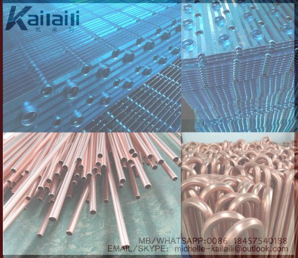 Kailaili Brand Fin type air cooled condenser/Fin tube condenser for cold room use