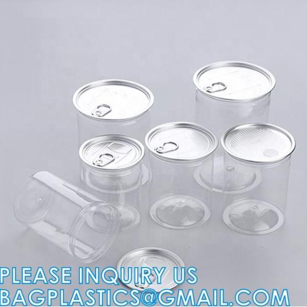 Plastic Tin Cans, For Crafts, Decorating, Baby/Wedding Shower Decor, Quart Size Clear Plastic Paint Cans