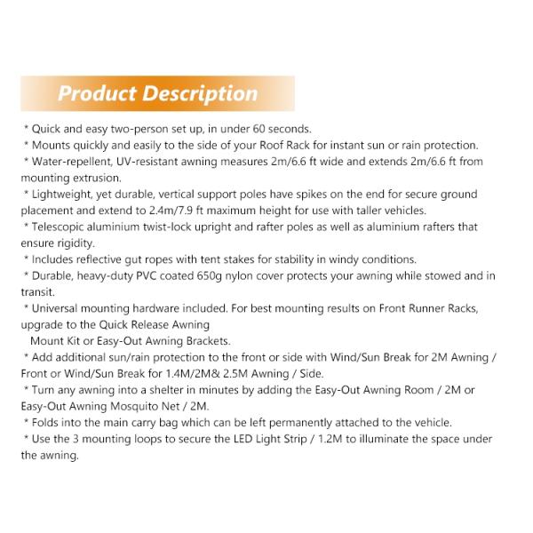 270-Degree Freestanding Awning Premier Design Made in with LED and Aluminium Shell