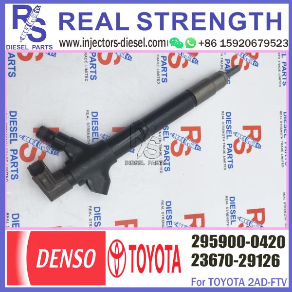 Общий инжектор дизельного топлива 295900-0420 Rial 23670-29126 2367029126 для Тойота Avensis Rav4 2AD-FTV