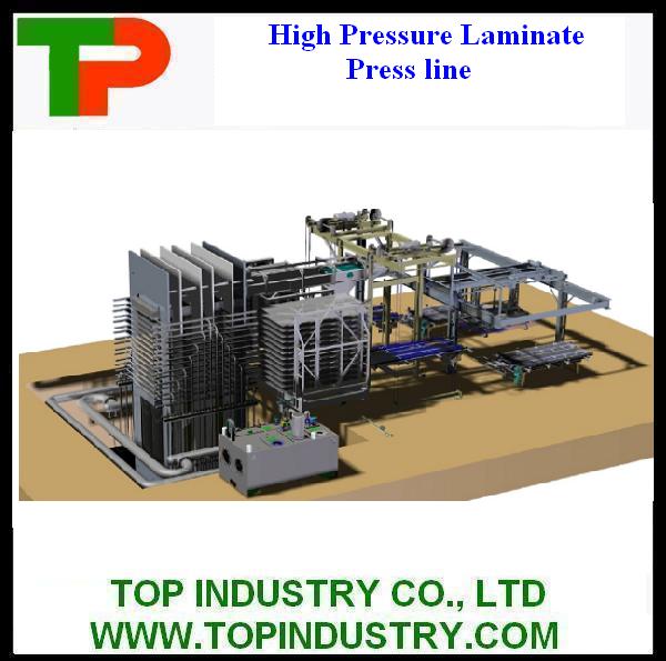 Высокое давление короткий цикл горячего пресса для деревянной доски MDF доски ламинирования и эффективности