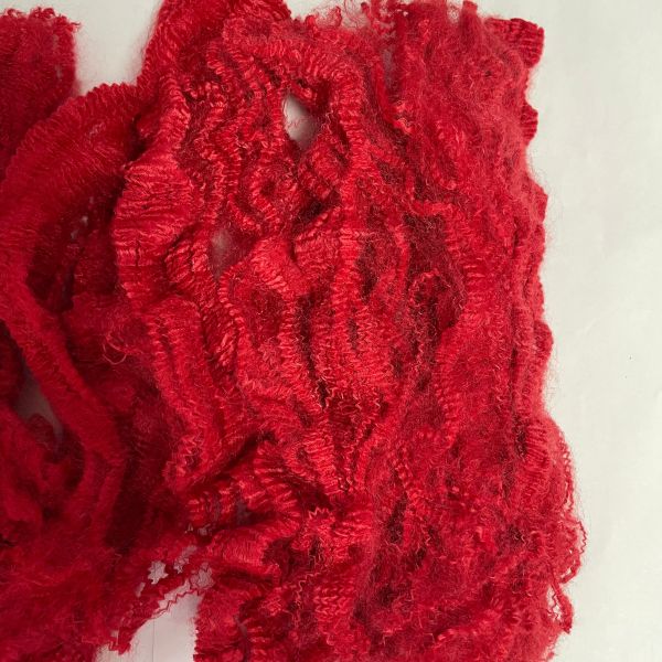bright red Polyester Tow 2D with Indefinite Length for Luxury Knitting Yarn Home Textile Gift & Decor Fabric