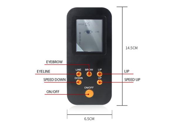 Alumium Alloy Semi Permanent Makeup Eyebrow Tattoo Machine U2F Needle