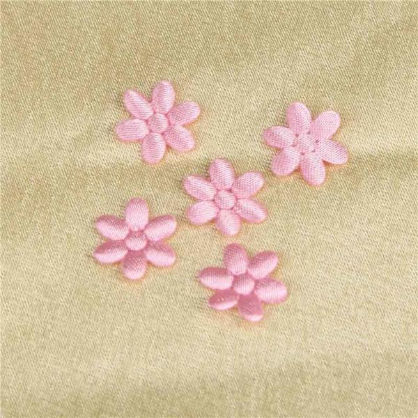 10 Mm Wedding Applique Eco - Friendly Sew On Type Applique Fabric Flowers