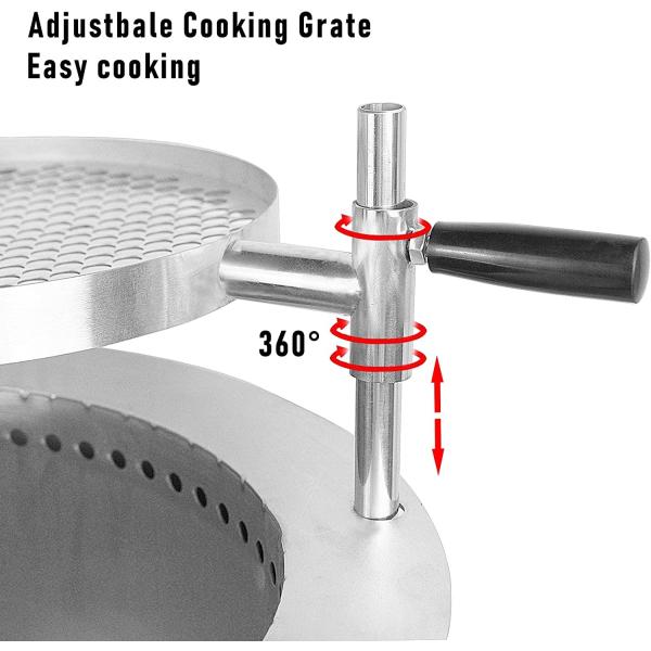 Stainless Steel Portable Rust Proof Smoke Free Fire Pits Wood Pellet Burning