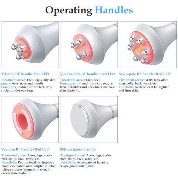 Effective Body Slimming Skin Tightening Cavitation RF Machine Vacuum Cavitation Machine 80K