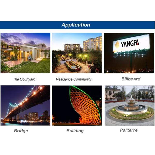 Landscape Projector Lamp Solar Garden Flood Lights Ip68 Water Proof 65w